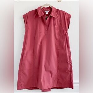 Athleta Performance Poplin Dress Rose Pink NEW